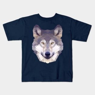 Geometric wolf Kids T-Shirt